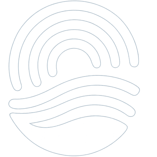 Logo ufficiale di Mallorca Unlocked, caratterizzato da un'icona astratta con linee fluide che simboleggiano le esperienze dell'isola.
